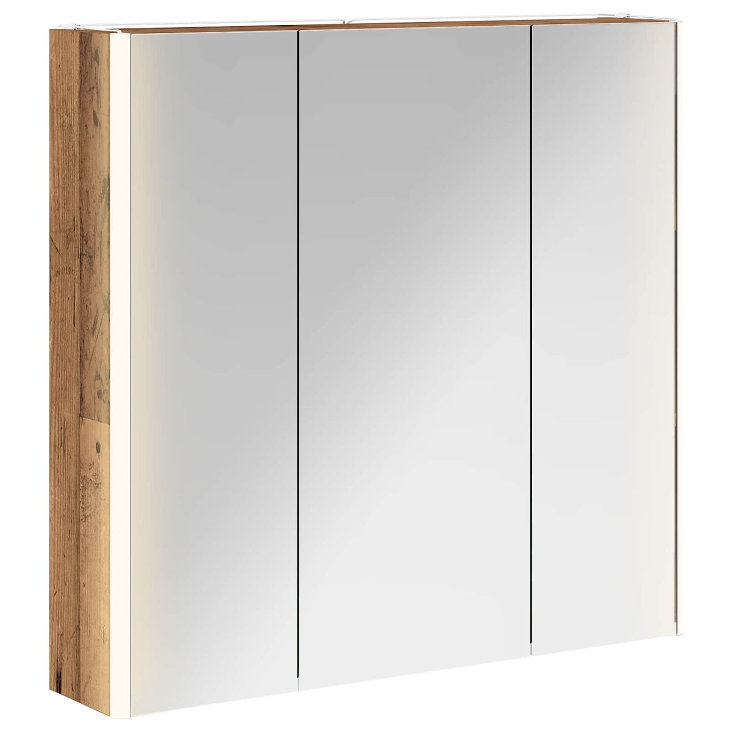 Badeværelsesspejlskab Gammelt træ 73.5 x 15.5 x 70 cm