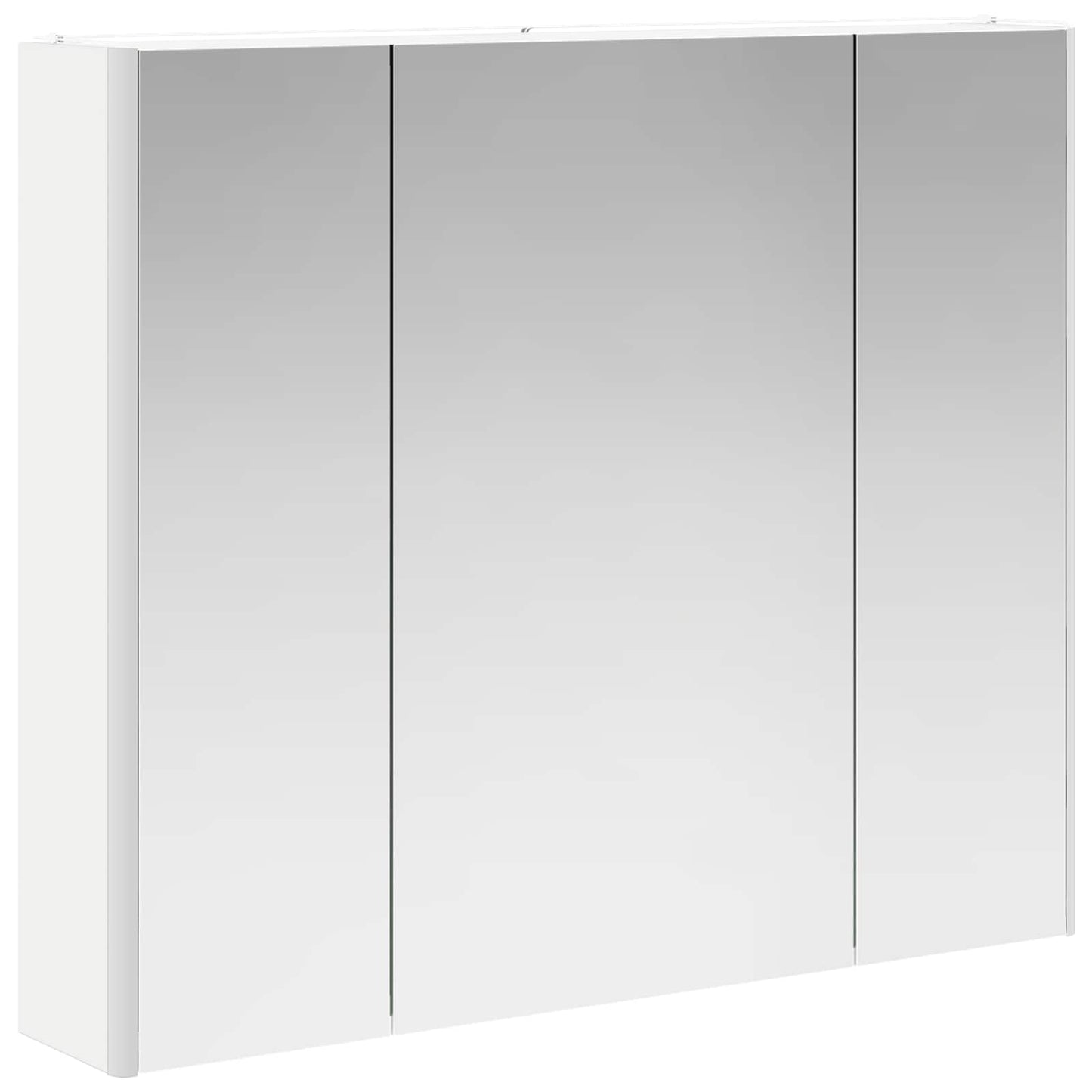 Badeværelsesspejlskab Hvid 83,5 x 15,5 x 70 cm Konstrueret træ