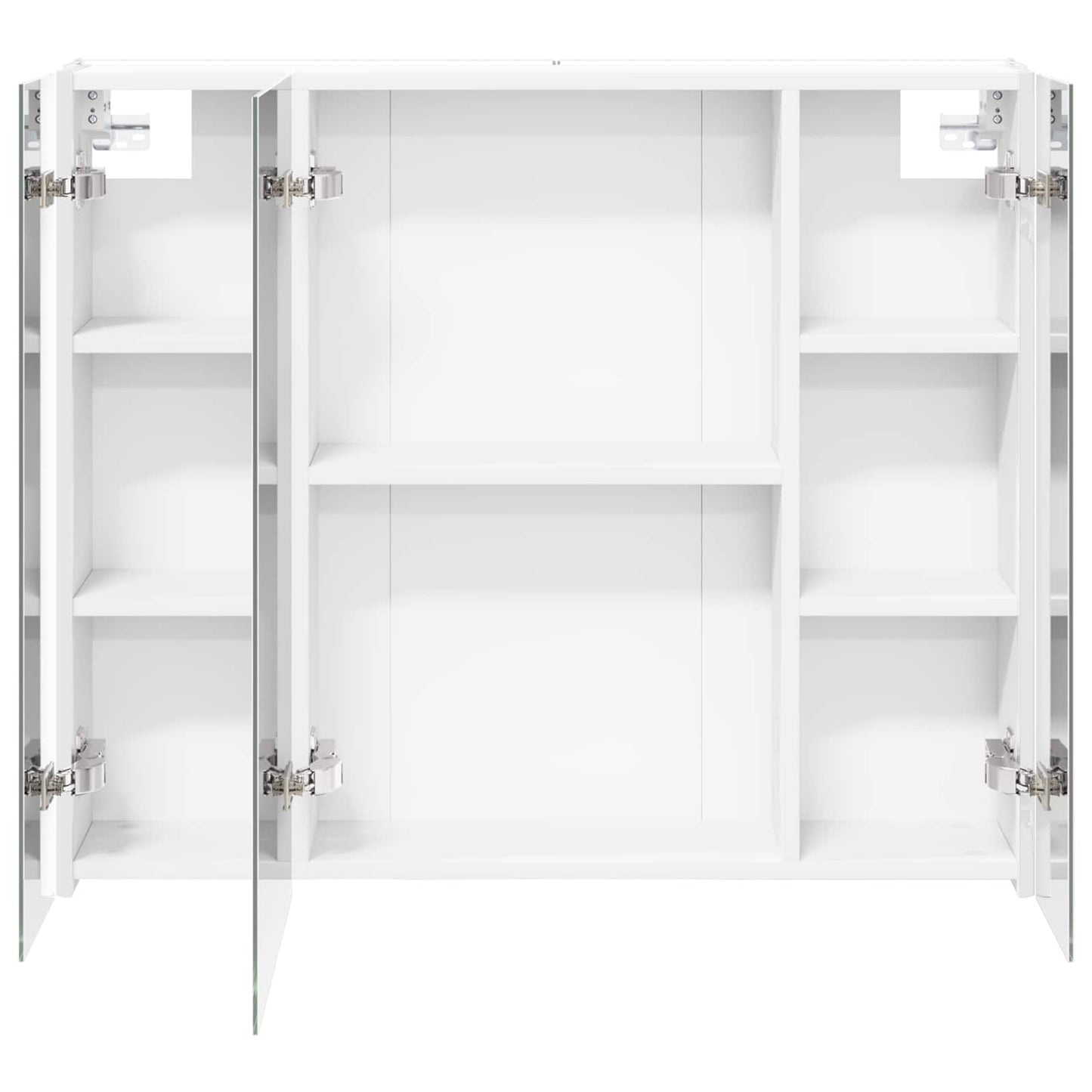 Badeværelsesspejlskab Hvid 83,5 x 15,5 x 70 cm Konstrueret træ