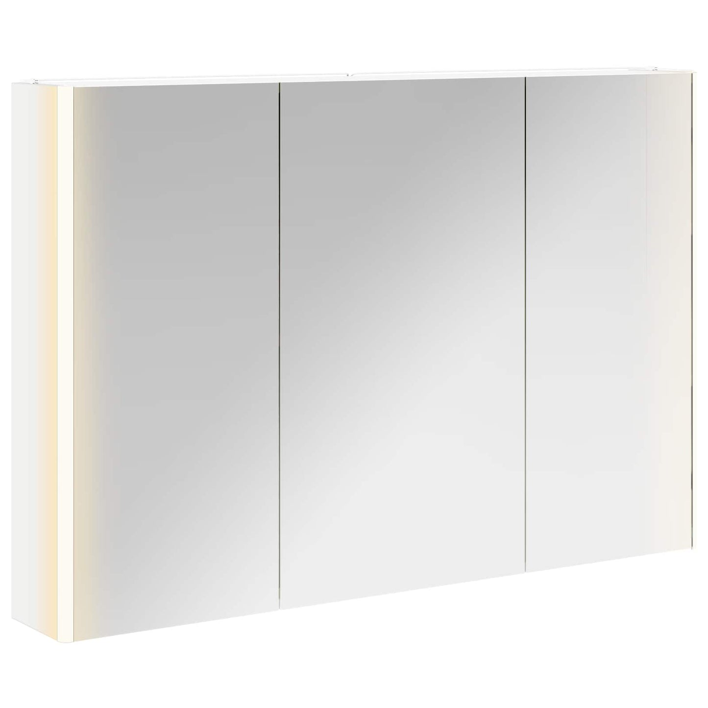 Badeværelsesspejlskab Hvid 103,5 x 15,5 x 70 cm Konstrueret træ