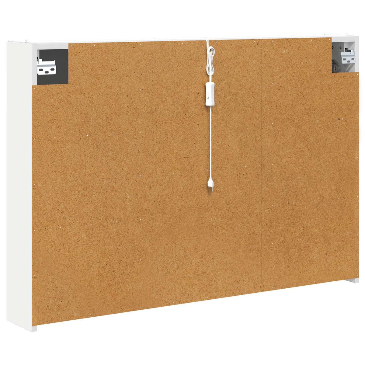 Badeværelsesspejlskab Hvid 103,5 x 15,5 x 70 cm Konstrueret træ