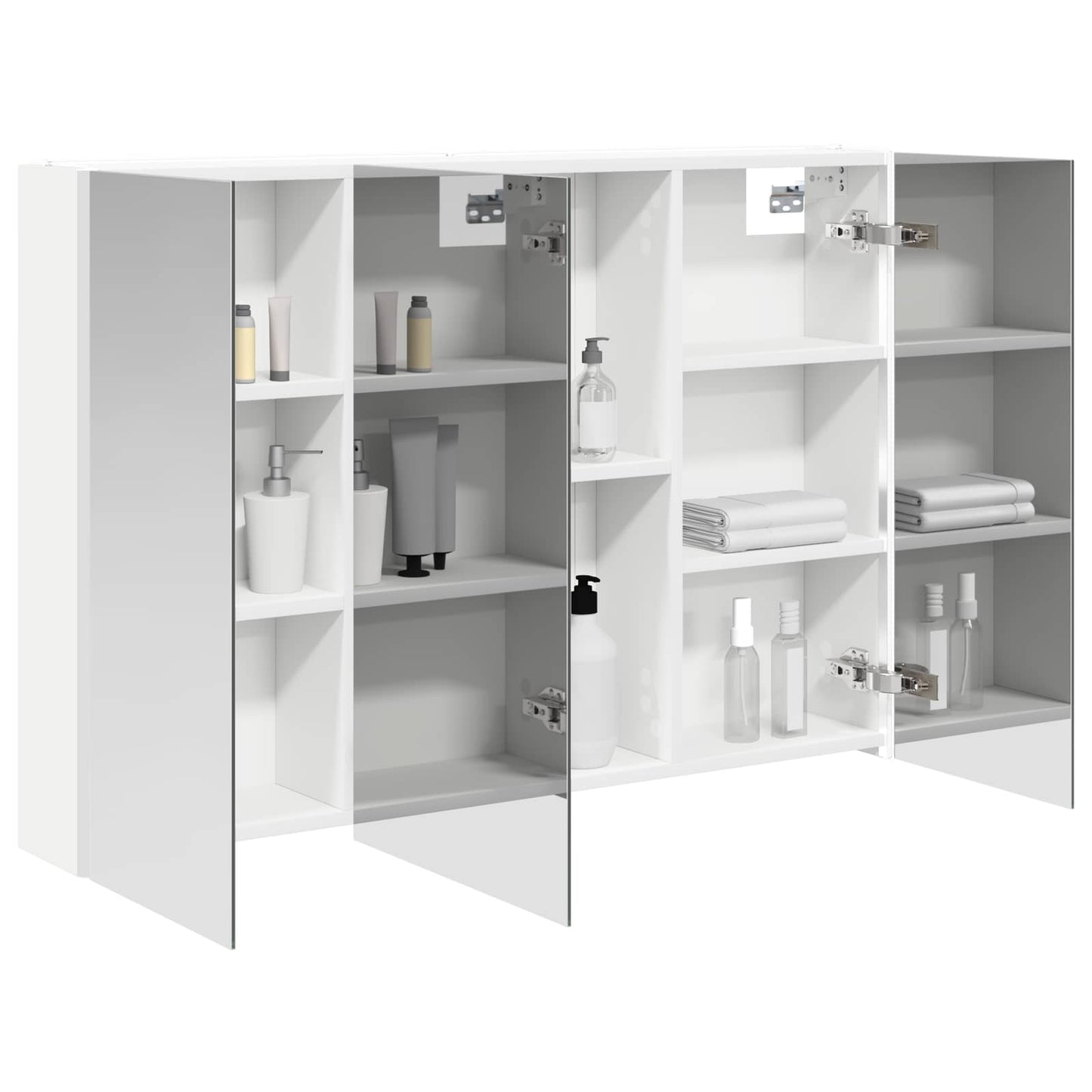 Badeværelsesspejlskab Hvid 103,5 x 15,5 x 70 cm Konstrueret træ