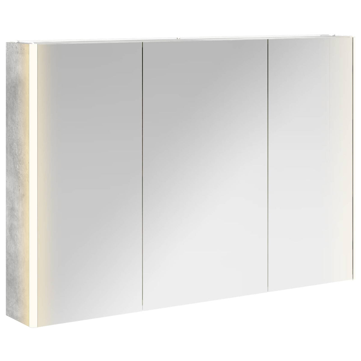 Badeværelsesspejlskab Beton Grå 103,5 x 15,5 x 70 cm