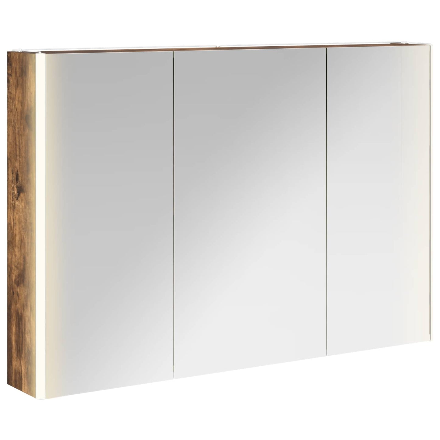 Badeværelsesspejlskab Røget eg 103,5 x 15,5 x 70 cm