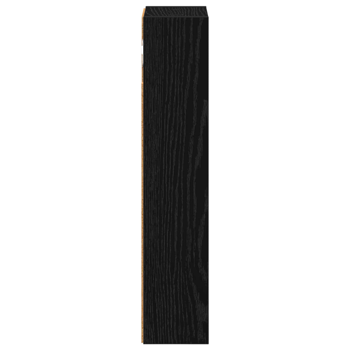 Badeværelsesvægskab Sort Eg 20 x 10 x 50 cm Konstrueret træ