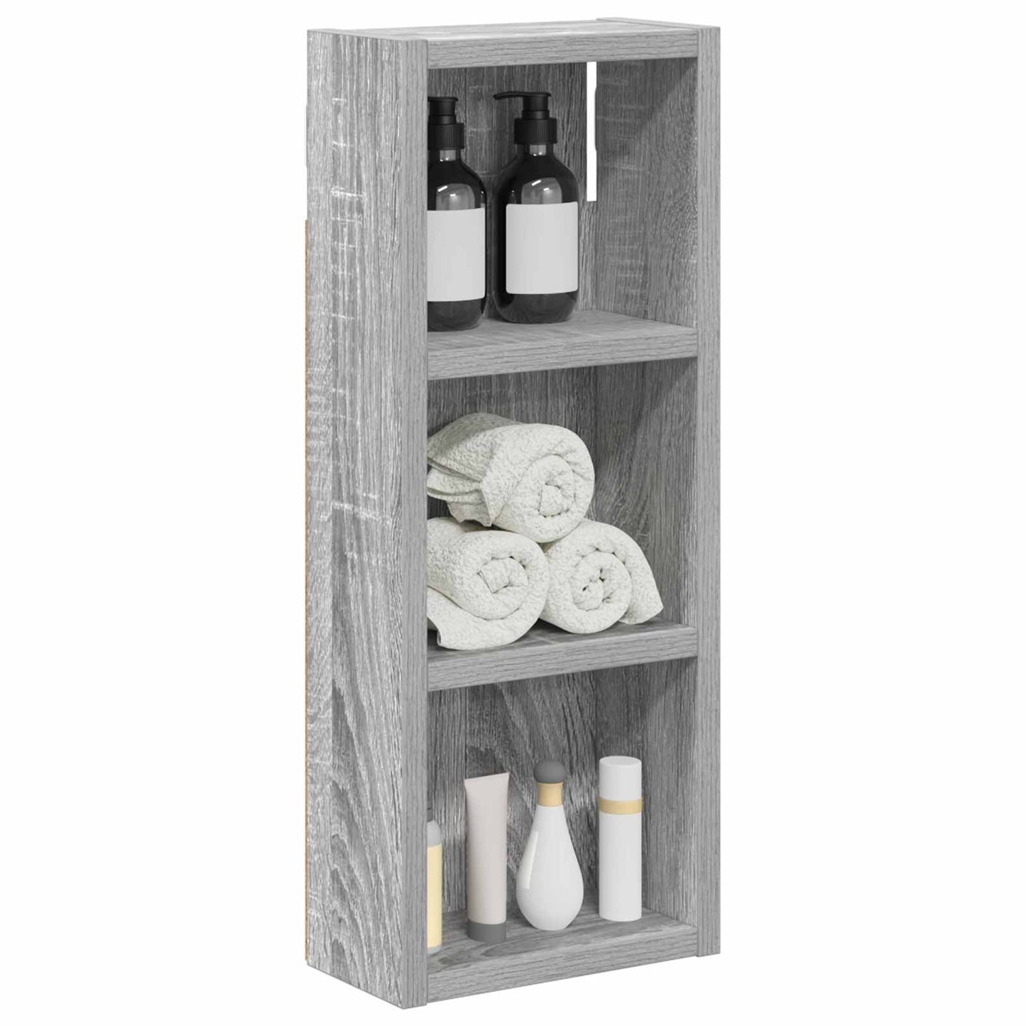 Badeværelsesvægskab Grå Sonoma 20 x 10 x 50 cm Konstrueret træ