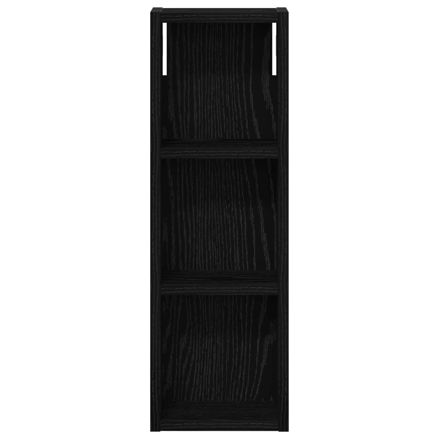 Badeværelsesvægskab Sort Eg 20 x 10 x 60,5 cm Konstrueret træ