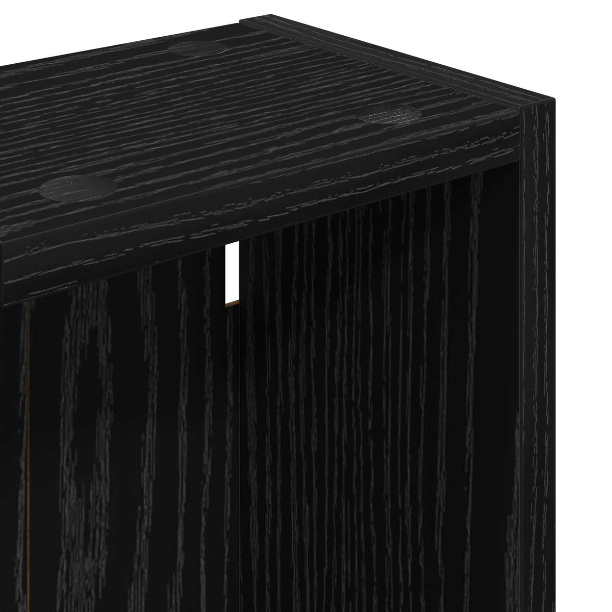 Badeværelsesvægskab Sort Eg 20 x 14 x 70 cm Konstrueret træ