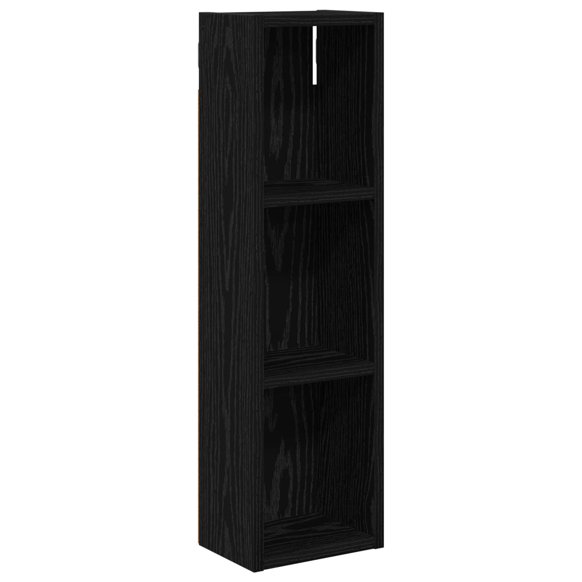 Badeværelsesvægskab Sort Eg 20 x 14 x 70 cm Konstrueret træ