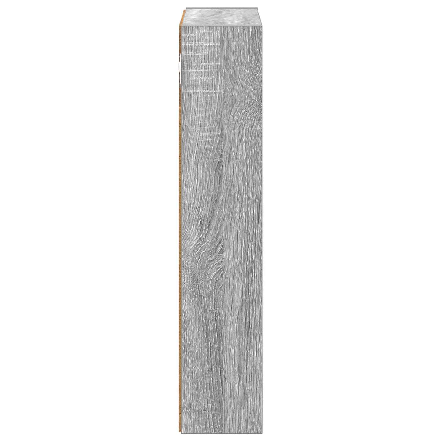 Badeværelsesvægskab Grå Sonoma 30 x 10 x 50 cm Konstrueret træ