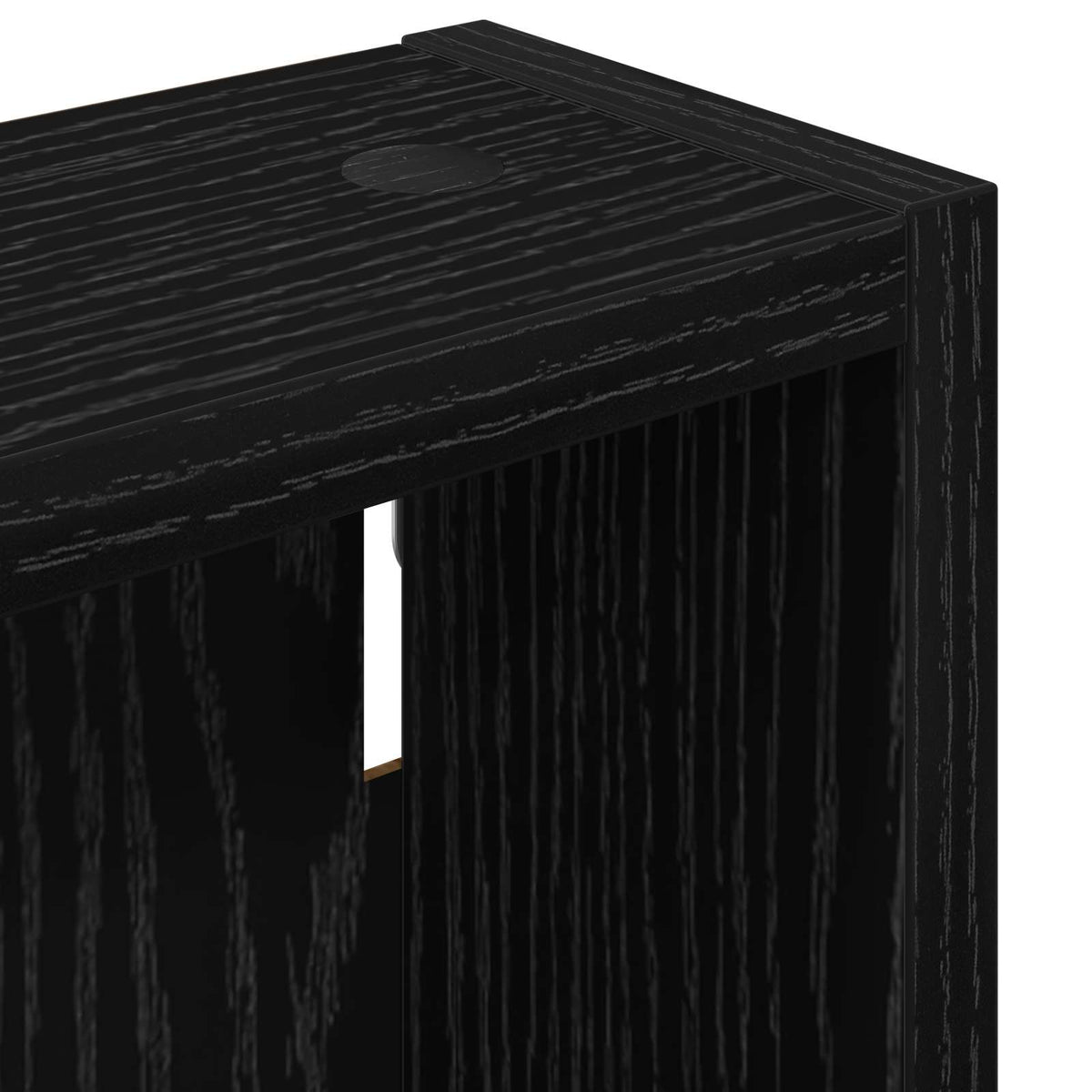 Badeværelsesvægskab Sort Eg 30 x 10 x 60,5 cm Konstrueret træ