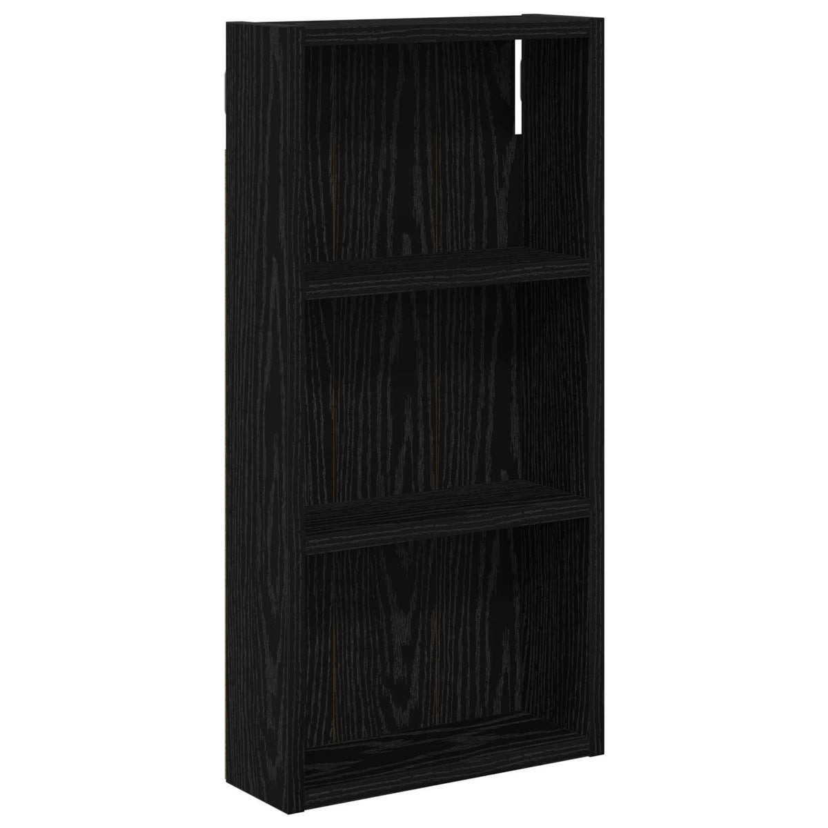 Badeværelsesvægskab Sort Eg 30 x 10 x 60,5 cm Konstrueret træ