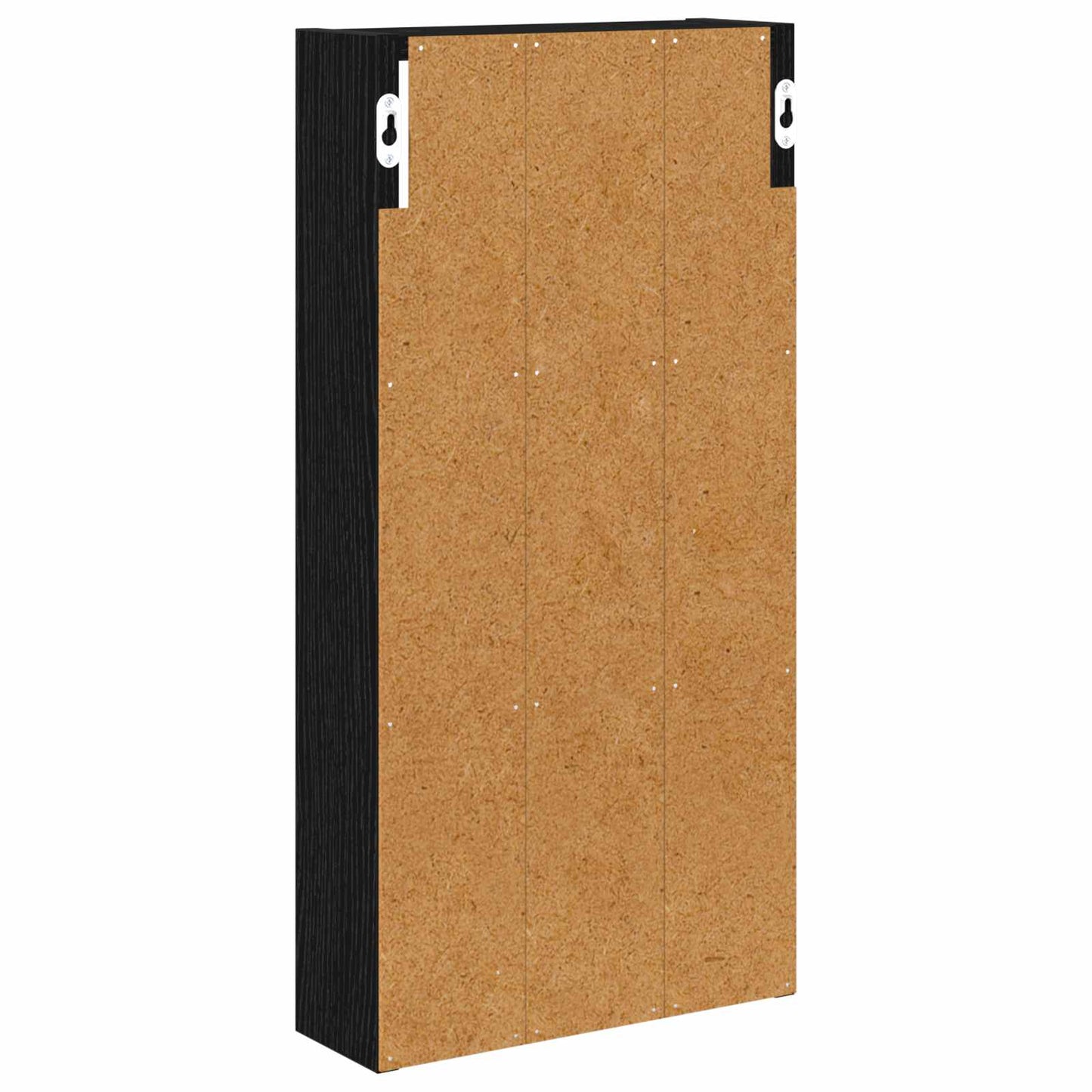 Badeværelsesvægskab Sort Eg 30 x 10 x 60,5 cm Konstrueret træ