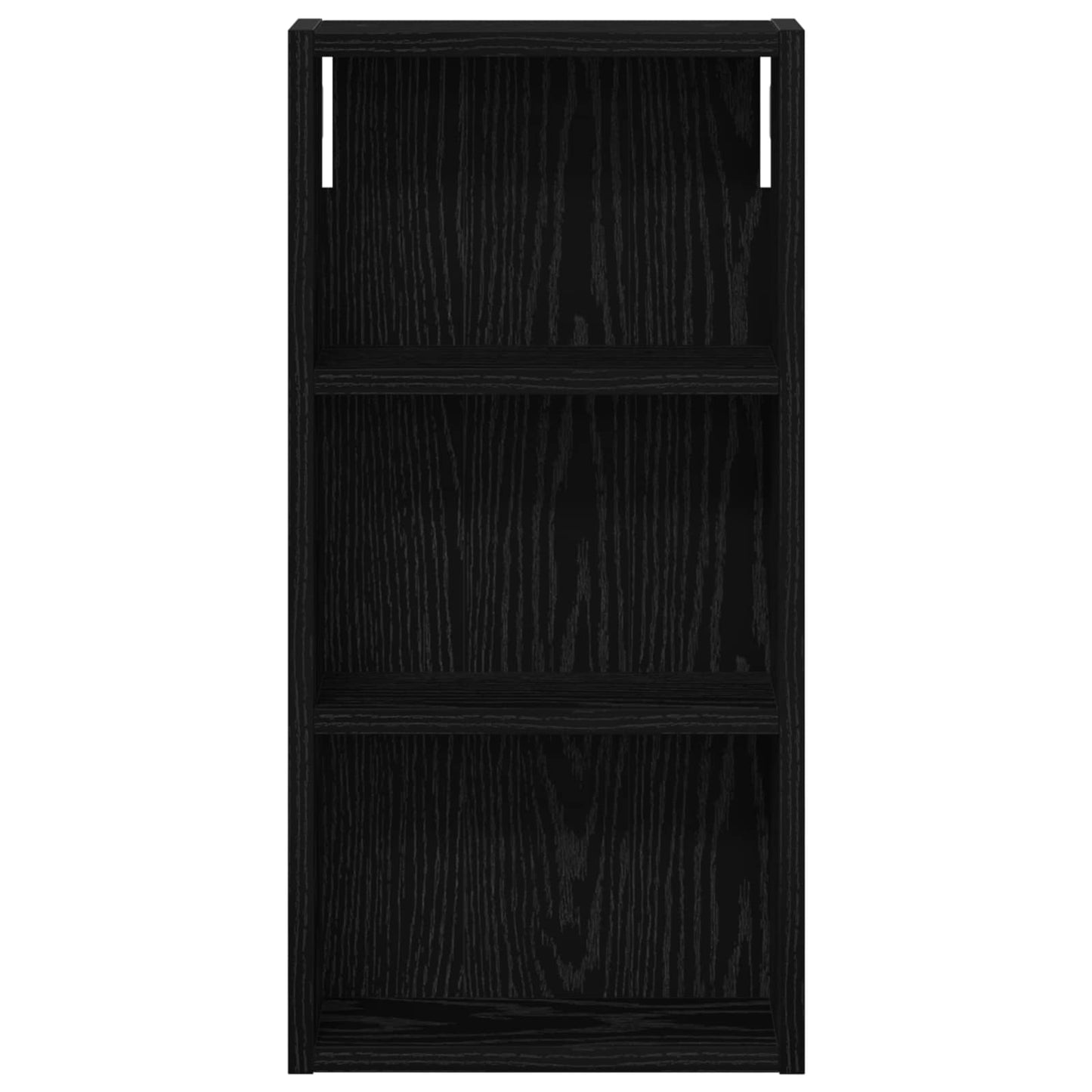 Badeværelsesvægskab Sort Eg 30 x 10 x 60,5 cm Konstrueret træ