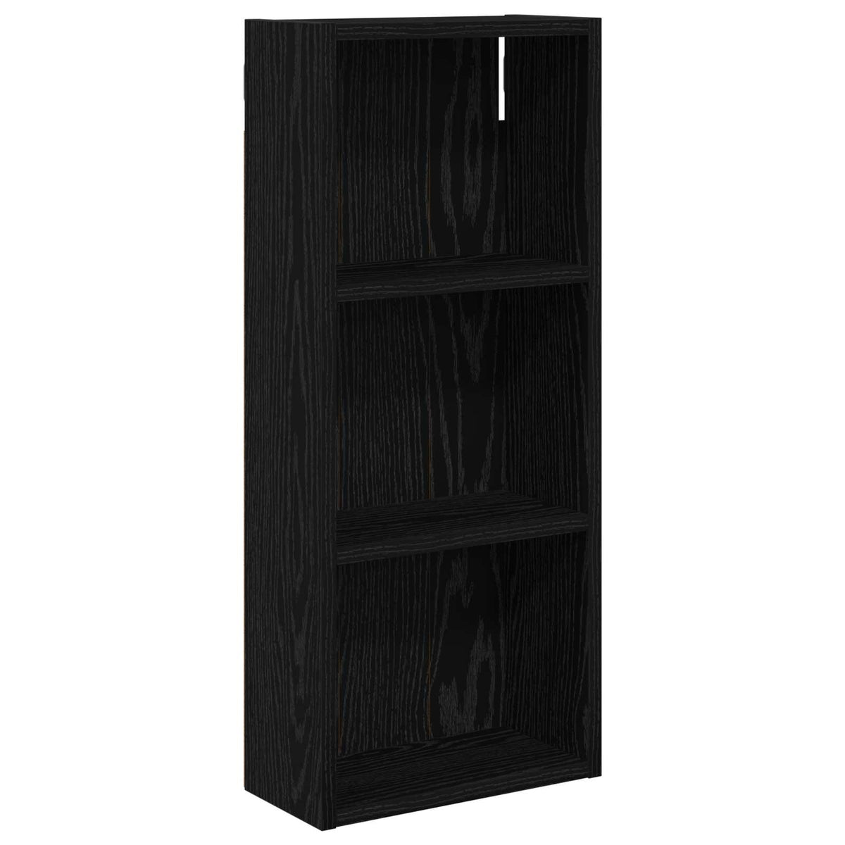 Badeværelsesvægskab Sort Eg 30 x 14 x 70 cm Konstrueret træ