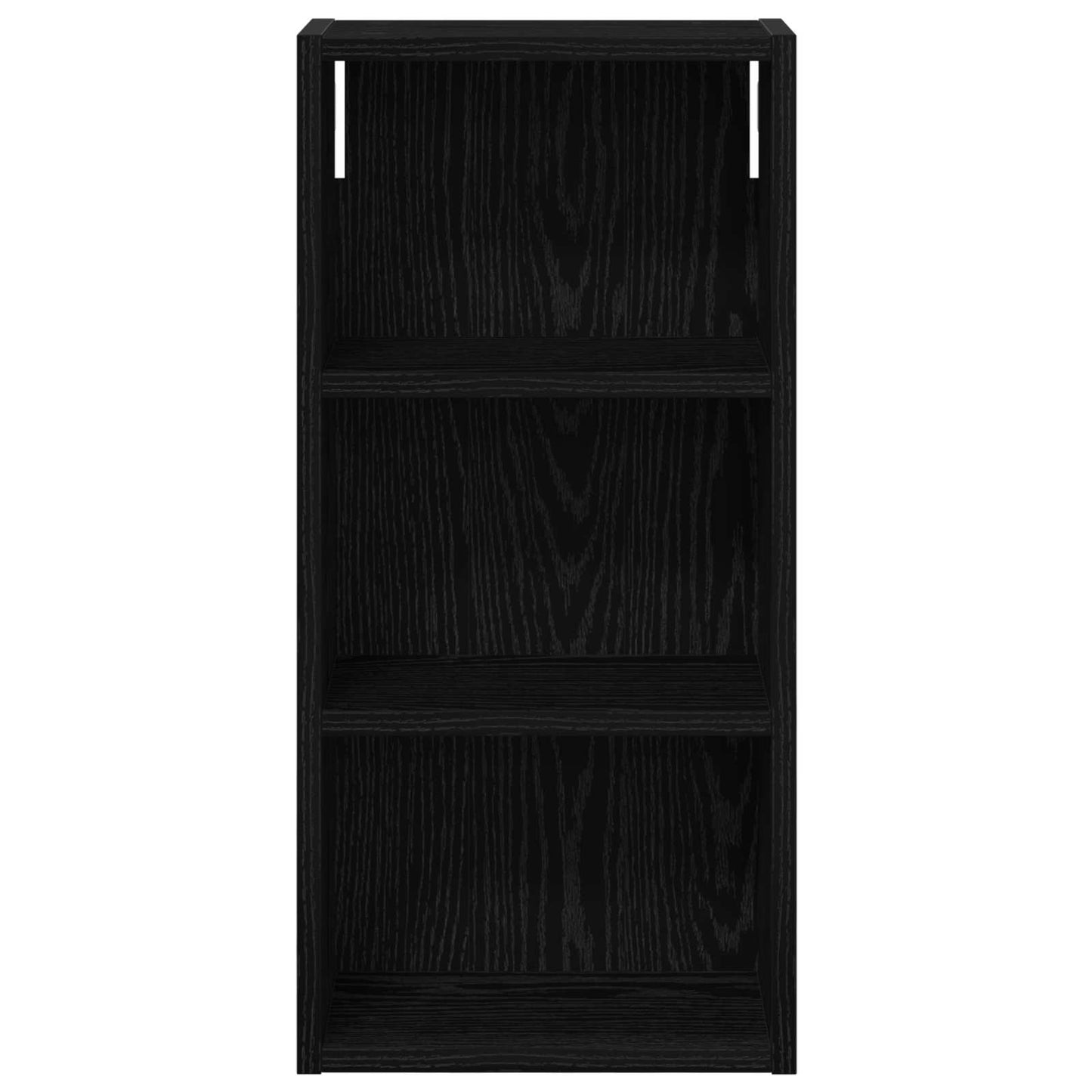 Badeværelsesvægskab Sort Eg 30 x 16 x 62,5 cm Konstrueret træ