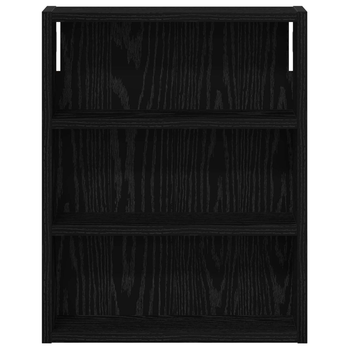Badeværelsesvægskab Sort Eg 40 x 10 x 50 cm Konstrueret træ