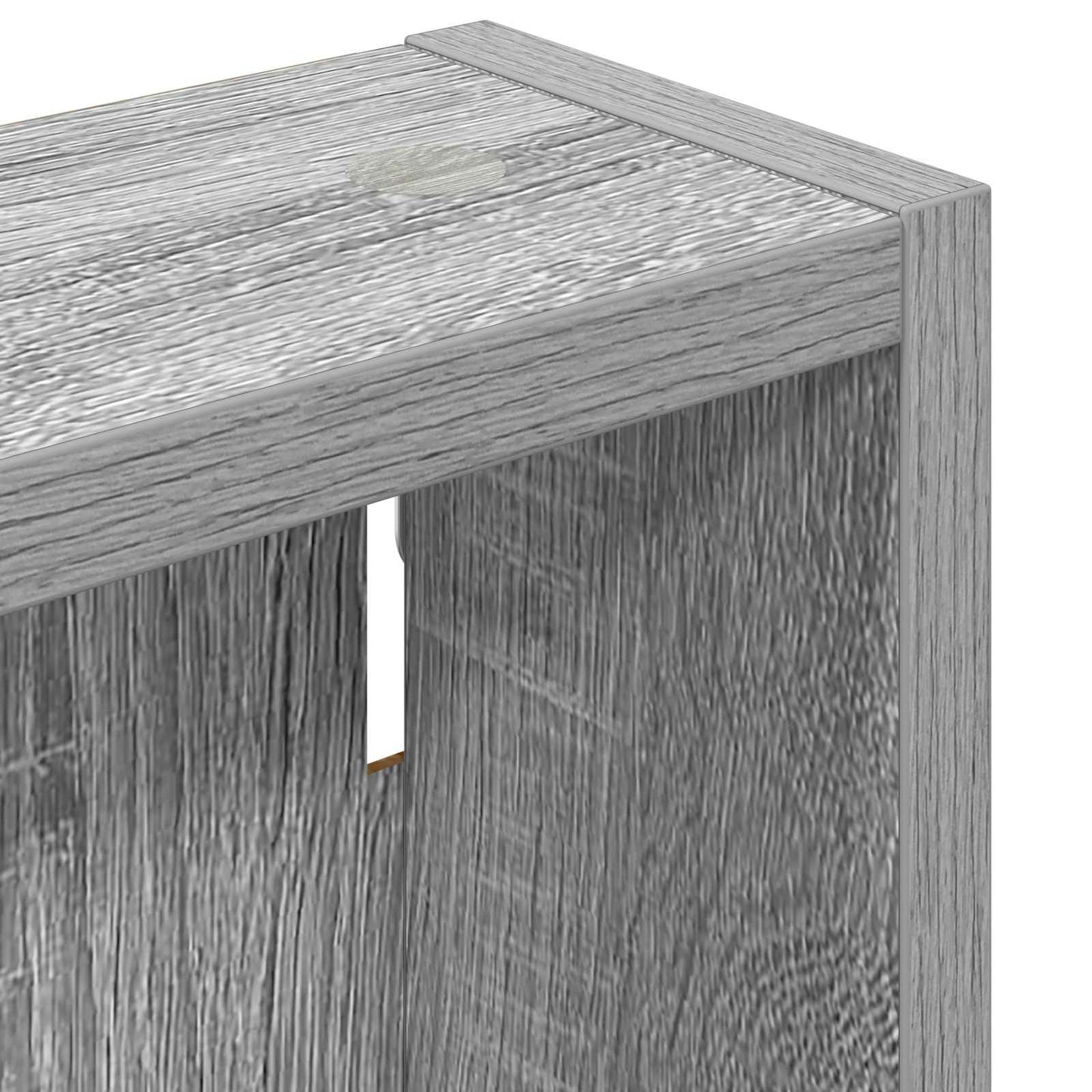 Badeværelsesvægskab Grå Sonoma 40 x 10 x 50 cm Konstrueret træ
