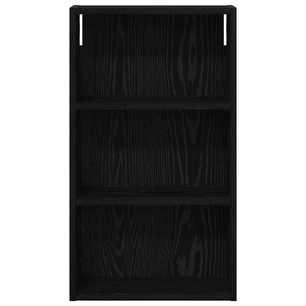 Badeværelsesvægskab Sort Eg 40 x 14 x 70 cm Konstrueret træ
