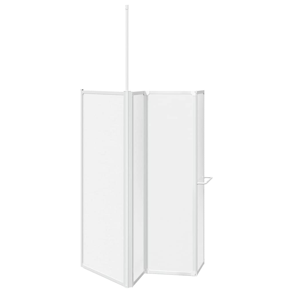 Badskærm Matteret 120 x 70 x 137 cm Aluminium