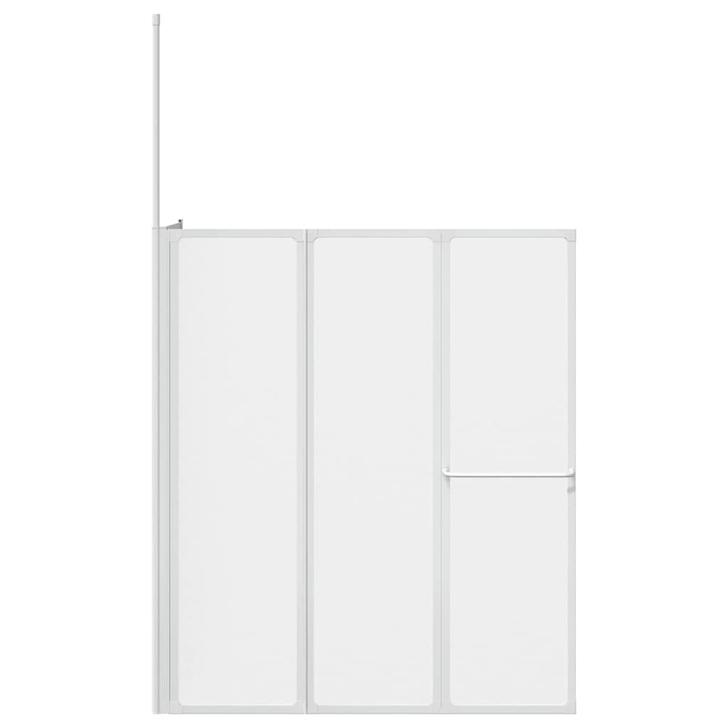 Badskærm Matteret 120 x 70 x 137 cm Aluminium