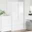 Garderobeskab med dør Hvid 79,5 x 49 x 156 cm Konstrueret træ