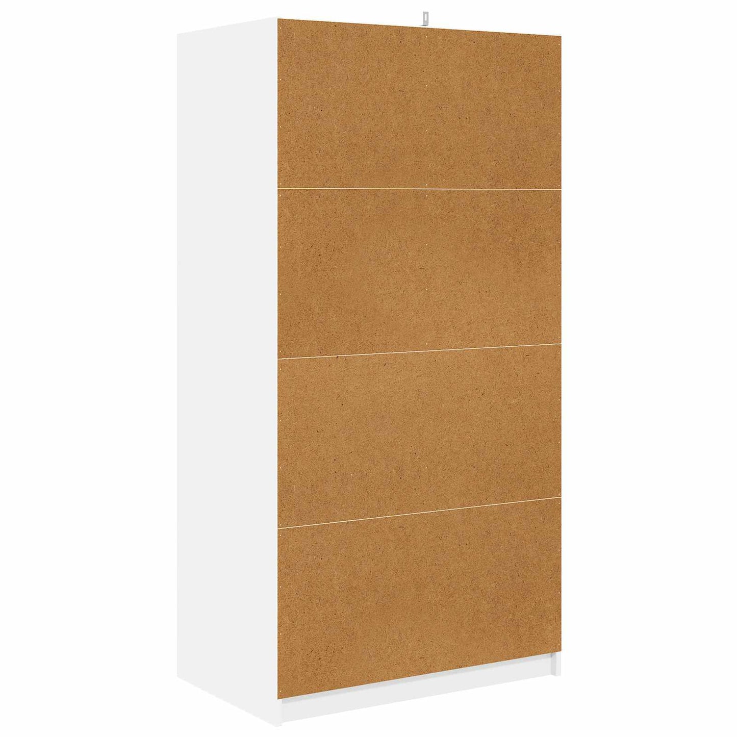 Garderobeskab med dør Hvid 79,5 x 49 x 156 cm Konstrueret træ