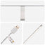 Badeværelsesmøbel sæt 5 stk. Betongrå Konstrueret træ og glas