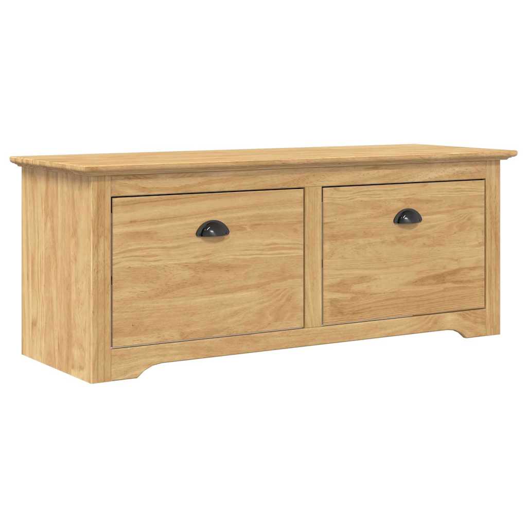 Garderobebænk BODO HonningBrun 114 x 40 x 50 cm Konstrueret træ