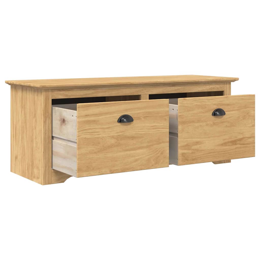 Garderobebænk BODO HonningBrun 114 x 40 x 50 cm Konstrueret træ