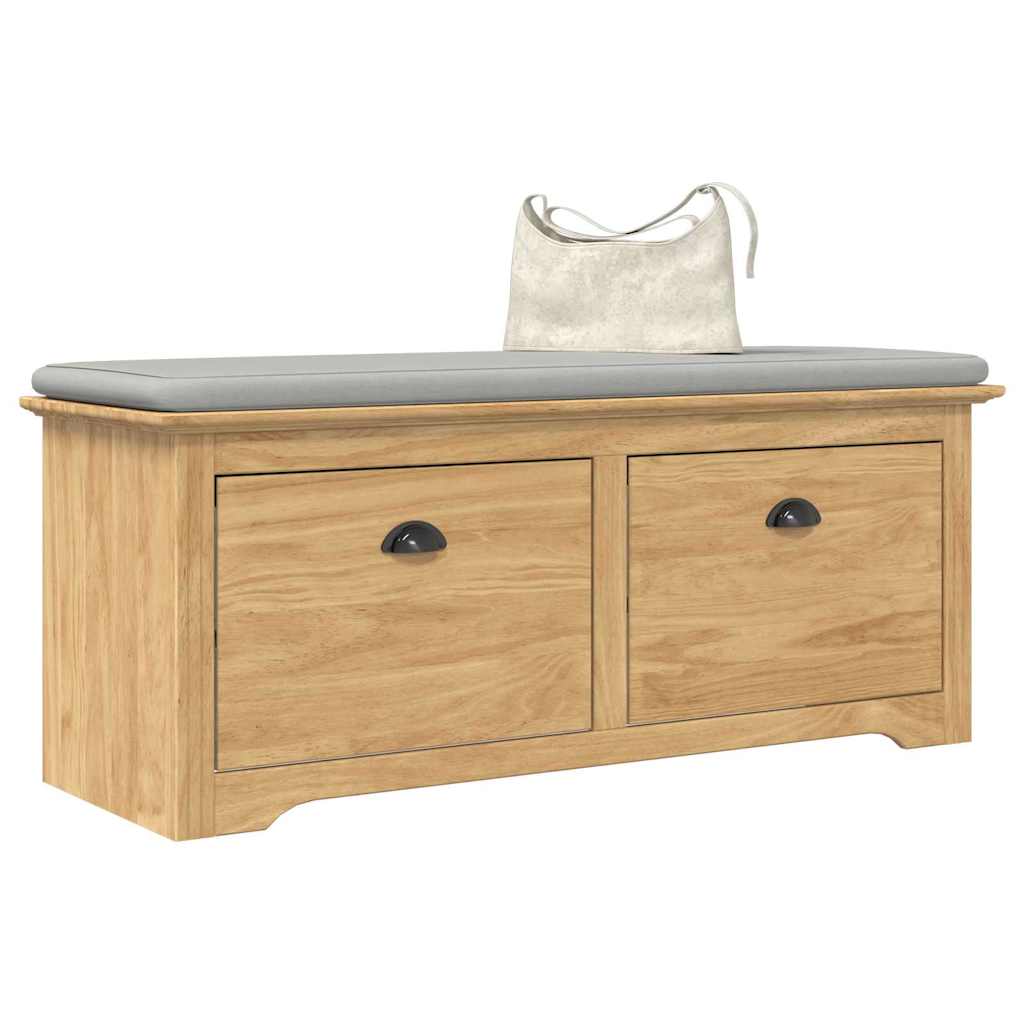 Garderobebænk BODO HonningBrun 114 x 40 x 50 cm Konstrueret træ