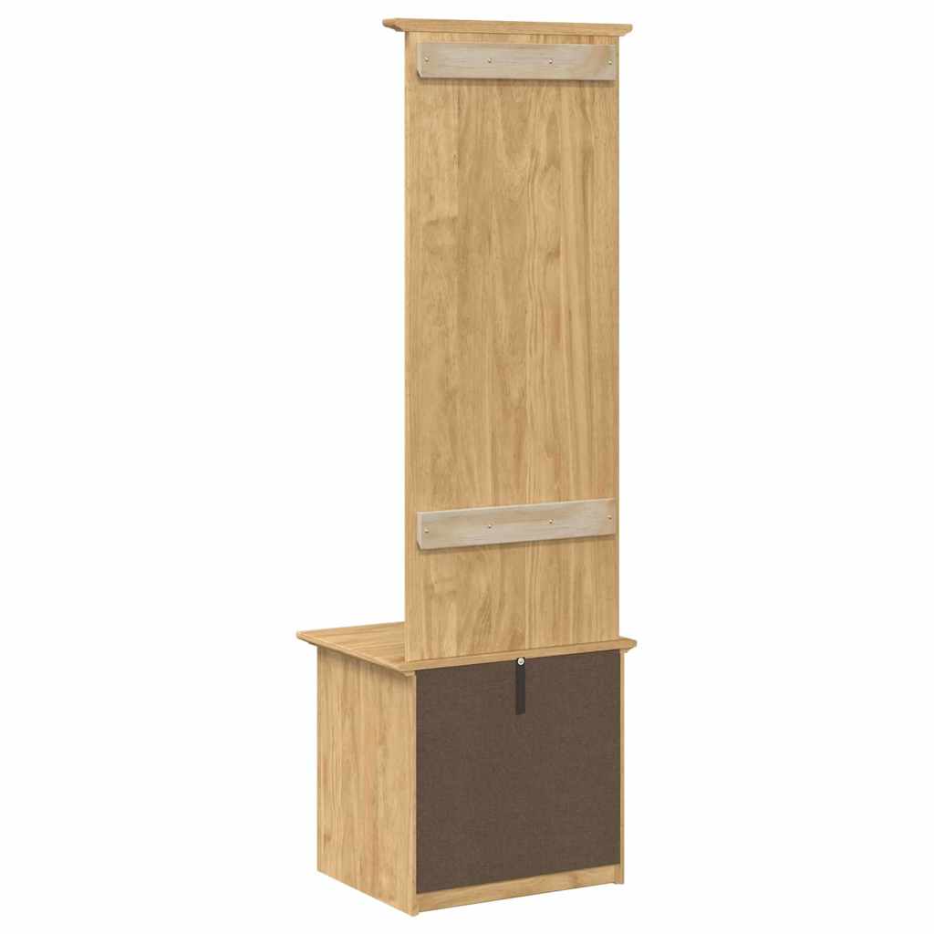 Gangskab BODO Honningbrun 50 x 40 x 156,7 cm Massivt fyrretræ