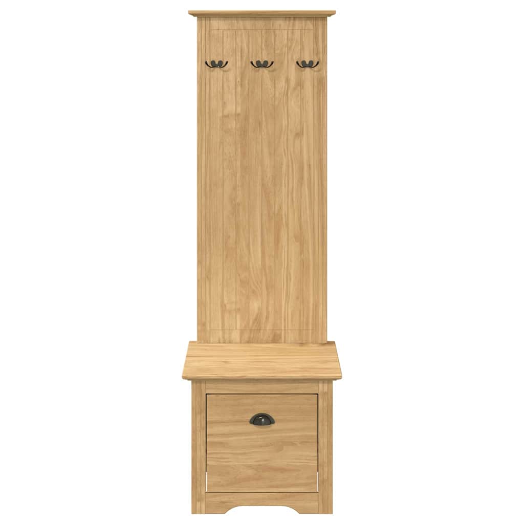Gangskab BODO Honningbrun 50 x 40 x 156,7 cm Massivt fyrretræ