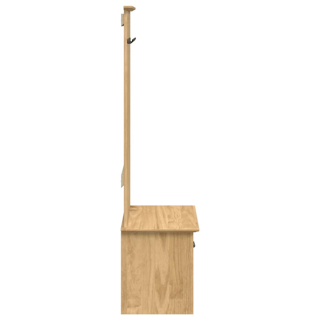 Gangskab BODO Honningbrun 50 x 40 x 156,7 cm Massivt fyrretræ