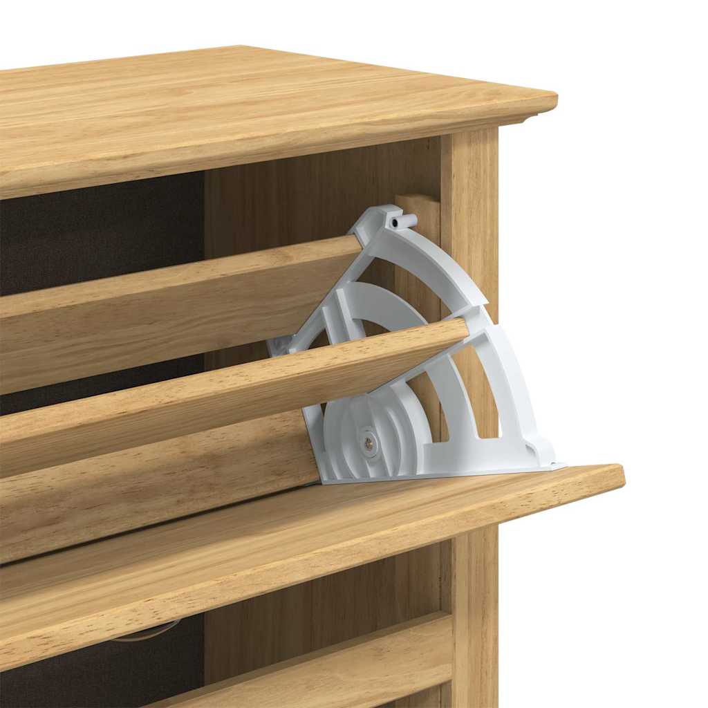 Skostativ BODO 80 x 35 x 118 cm Konstrueret træ Honningbrun