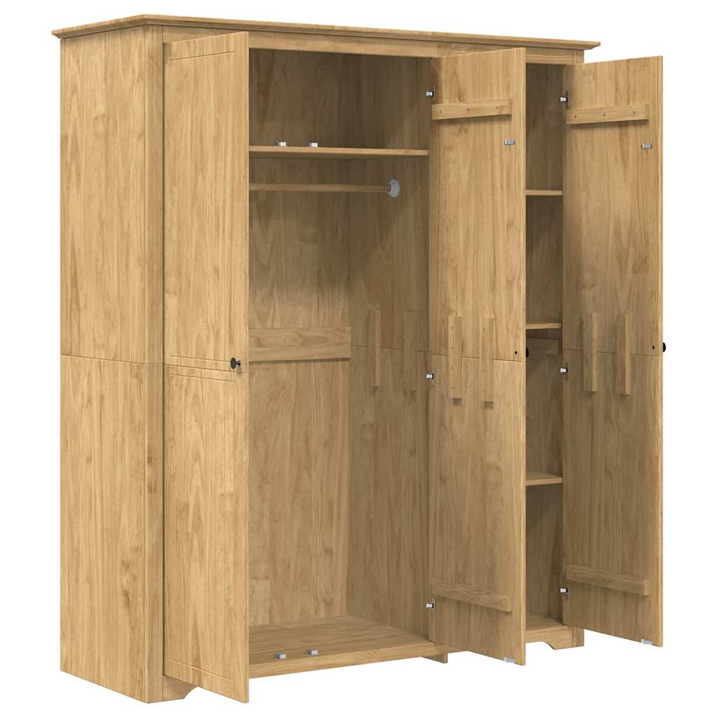 Garderobeskab BODO Honningbrun 146 x 53,5 x 173 cm