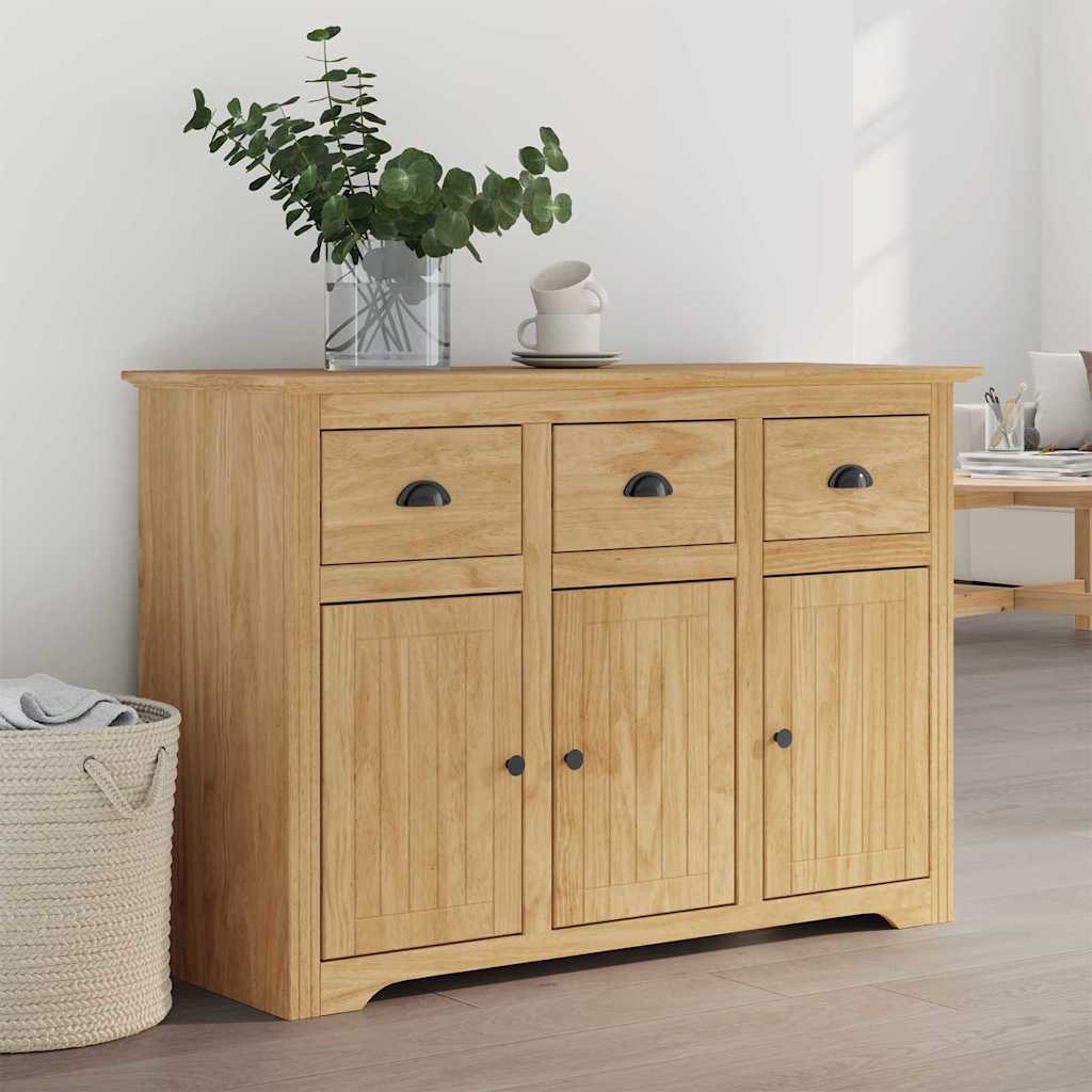 Sideboard BODO Honningbrun 115,5 x 44 x 80 cm Konstrueret træ