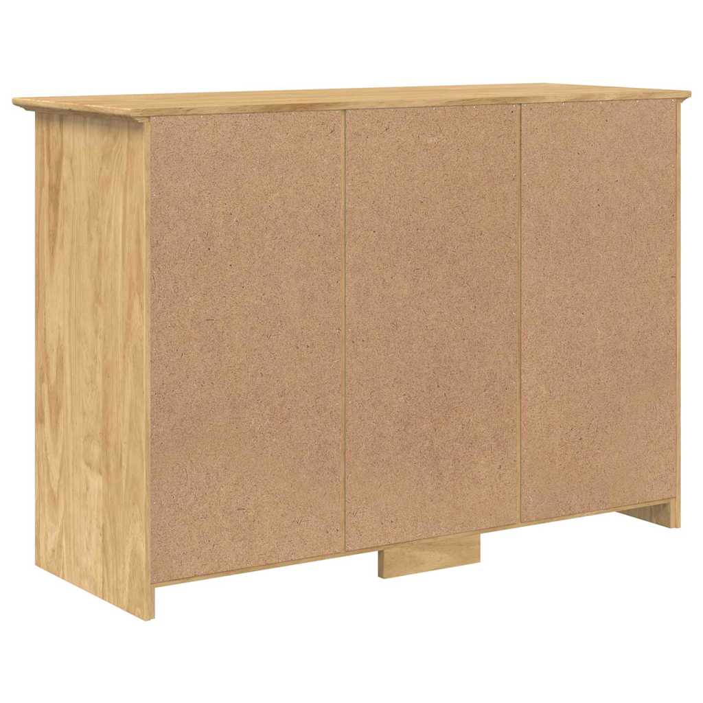 Sideboard BODO Honningbrun 115,5 x 44 x 80 cm Konstrueret træ