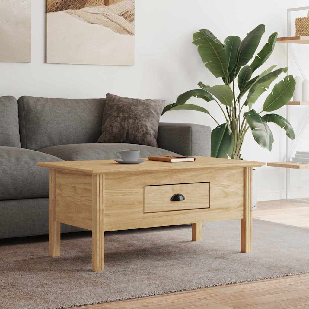 Sofabord BODO Honningbrun 100 x 55 x 45,8 cm Konstrueret træ