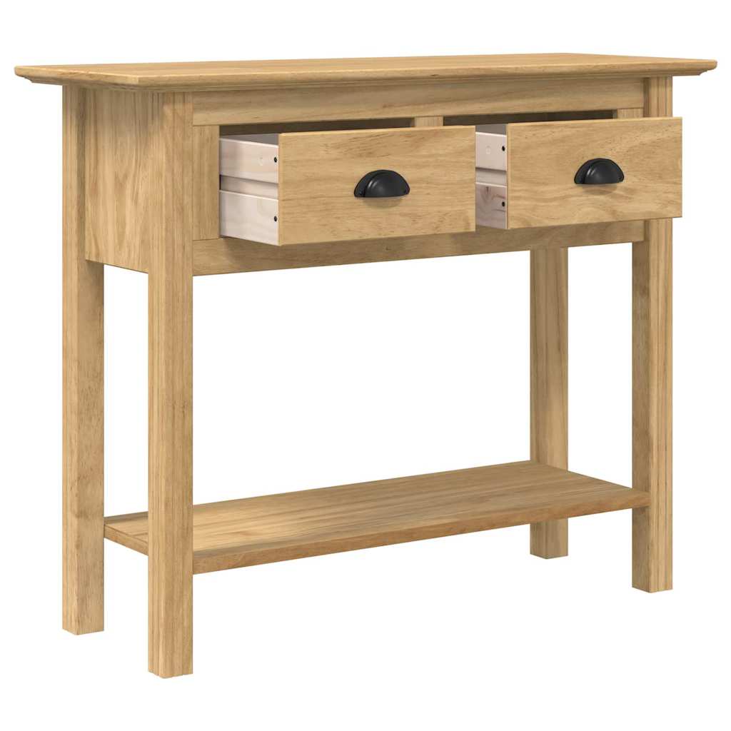 Konsolbord BODO Honningbrun 91 x 34.7 x 74 cm Konstrueret træ