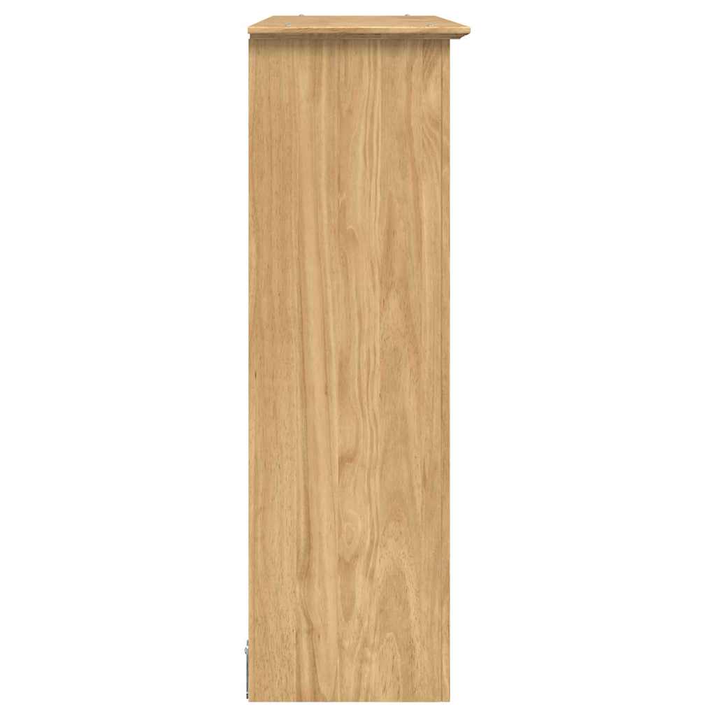 Skab med Glasdøre BODO Honningbrun 115,5 x 38,5 x 117,7 cm