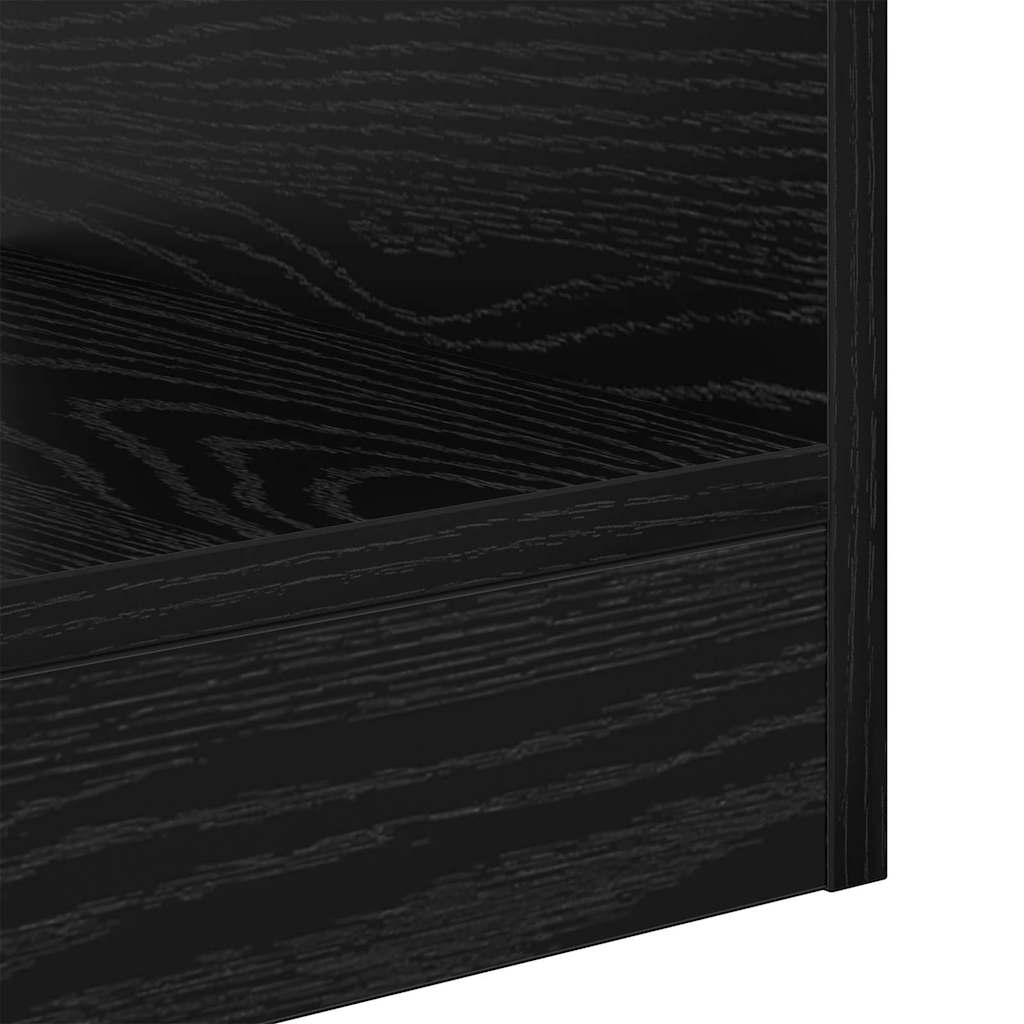 Endebord Sort eg 30,5 x 30 x 45 cm Konstrueret træ