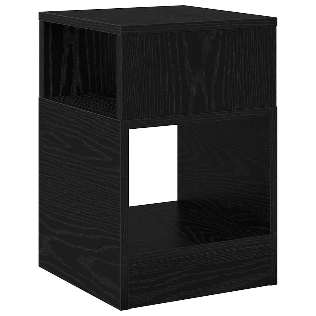 Endebord Sort eg 30,5 x 30 x 45 cm Konstrueret træ