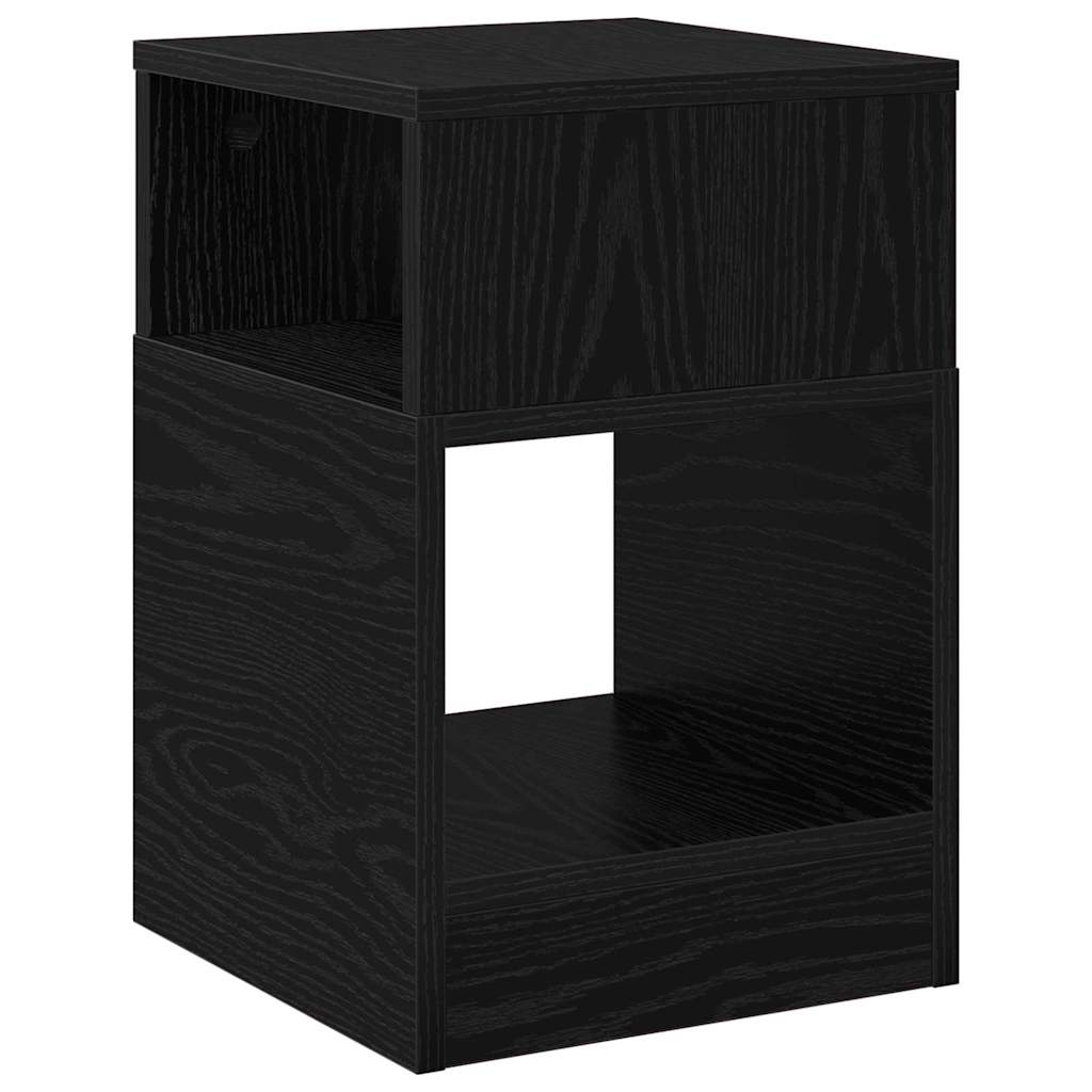 Endebord Sort eg 30,5 x 30 x 45 cm Konstrueret træ