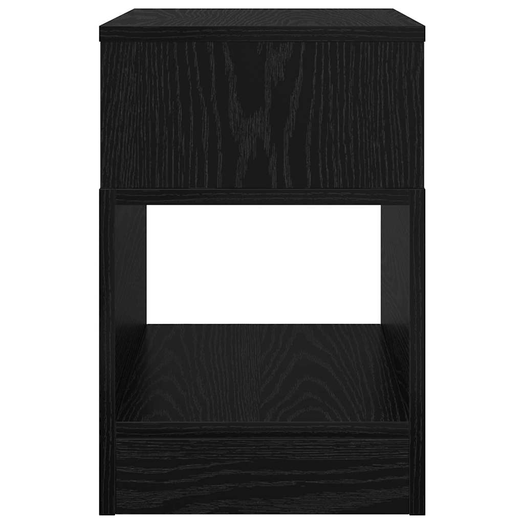 Endebord Sort eg 30,5 x 30 x 45 cm Konstrueret træ