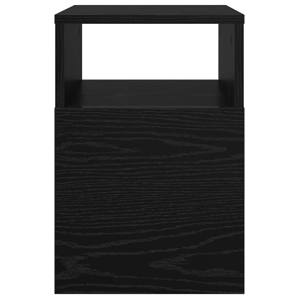 Endebord Sort eg 30,5 x 30 x 45 cm Konstrueret træ