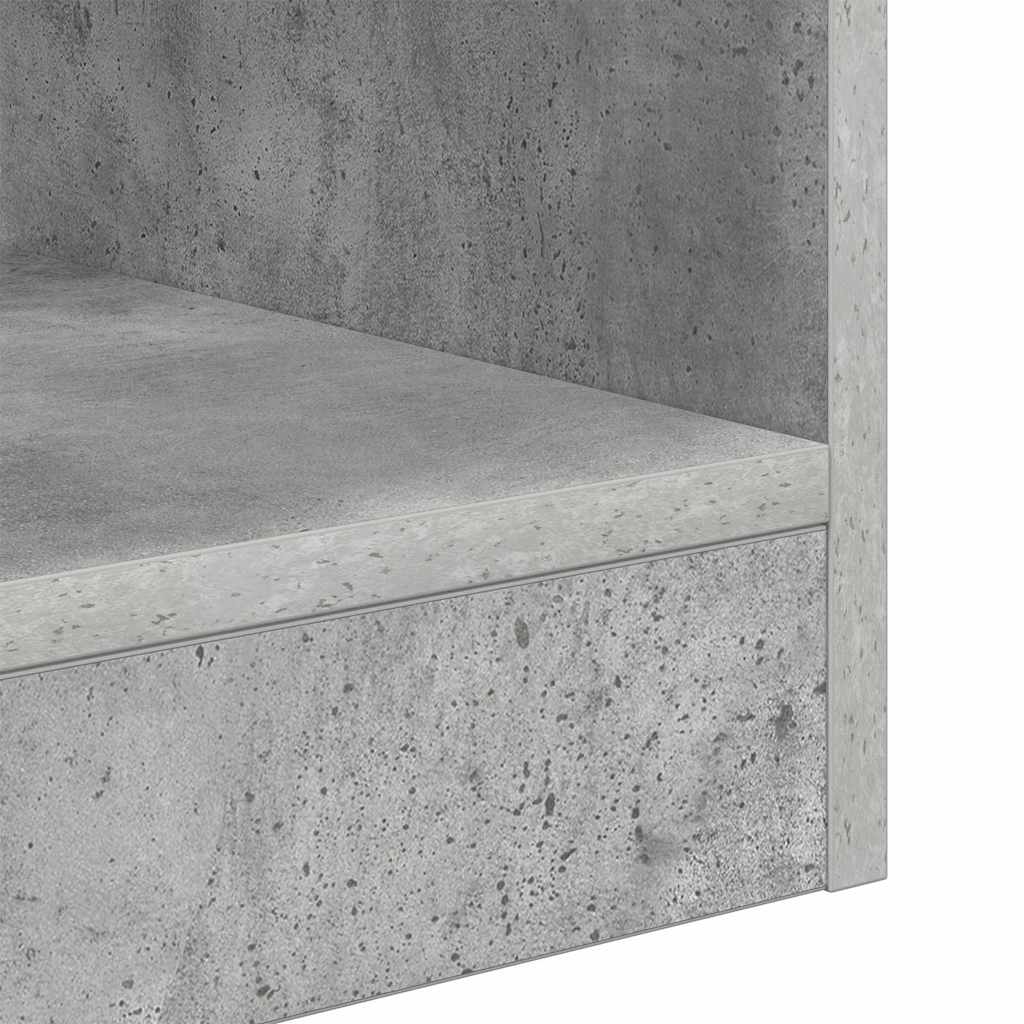 Endebord 2 stk. Beton Grå 30,5 x 30 x 45 cm Konstrueret træ
