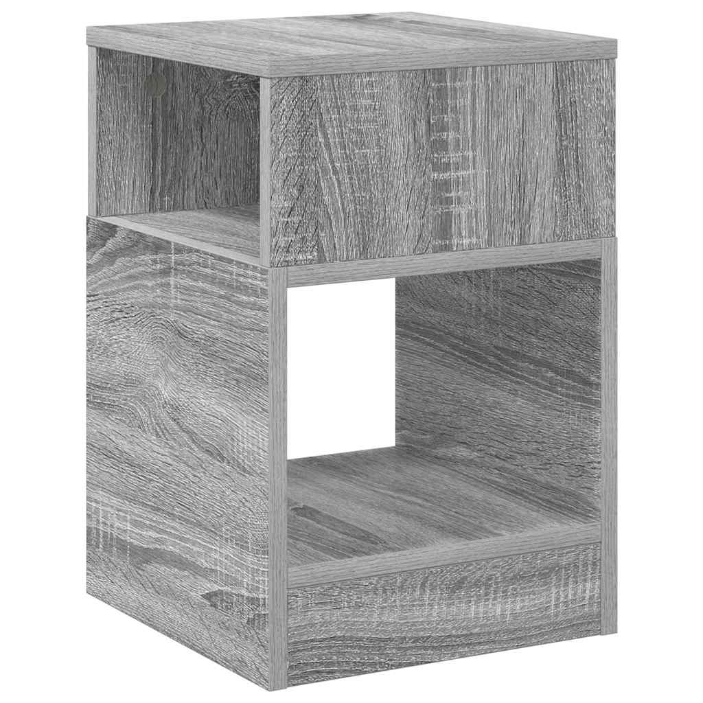 Endebord 2 stk. Grå Sonoma 30,5 x 30 x 45 cm Konstrueret træ