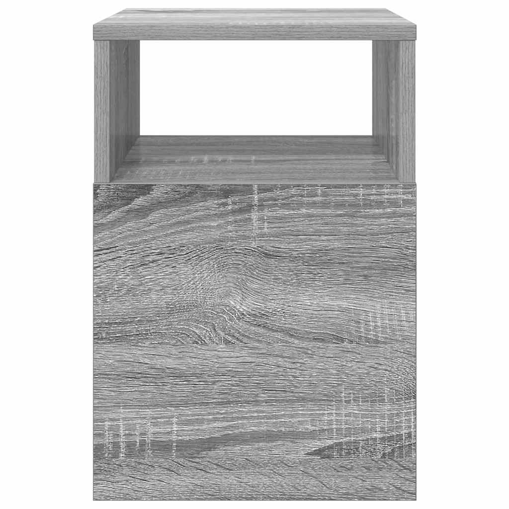 Endebord 2 stk. Grå Sonoma 30,5 x 30 x 45 cm Konstrueret træ