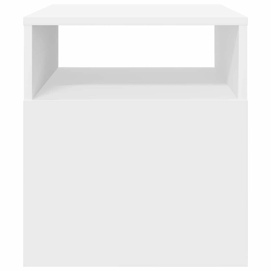 Endebord Hvid 40,5 x 40 x 45 cm Konstrueret træ